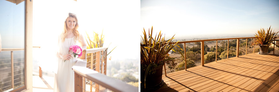 A deck at Bella Montagna overlooking San Jose.