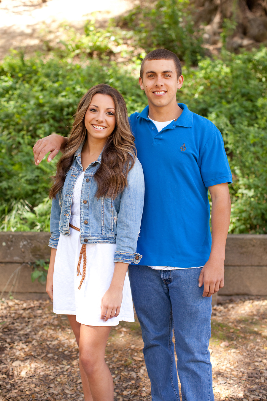 Tyler and Kristina pose for their senior portraits from Gilroy High School.