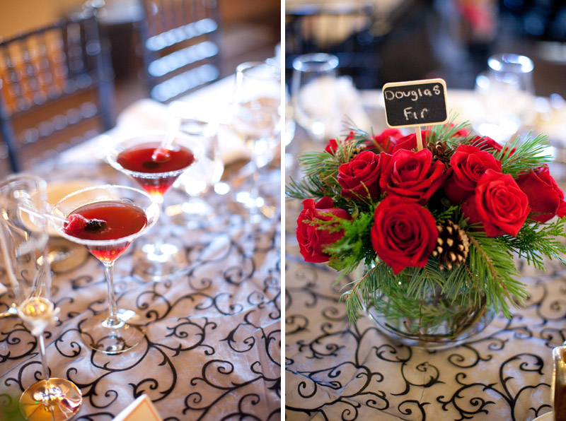 Pomegranate martini's for this spring wedding at the Chateau at Incline Village in Lake Tahoe.